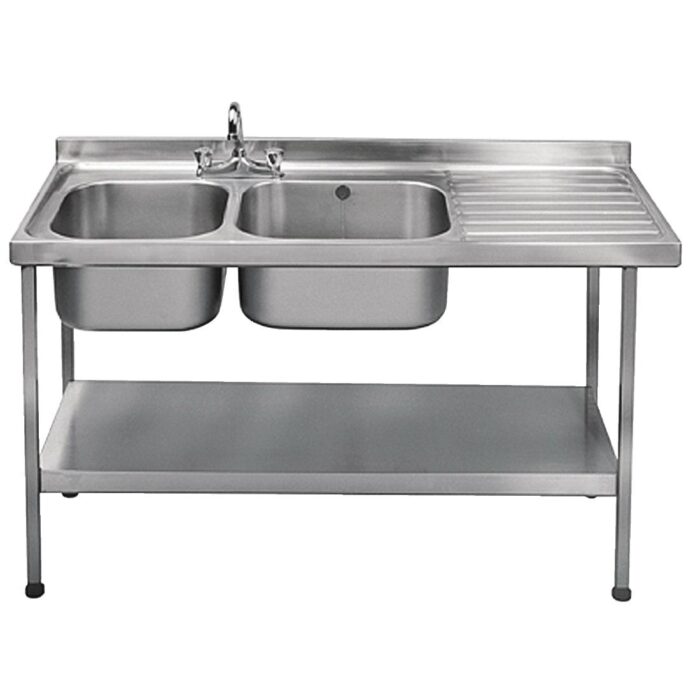Franke Sissons Stainless Steel Sink Double Right Hand Drainer 1500x600mm