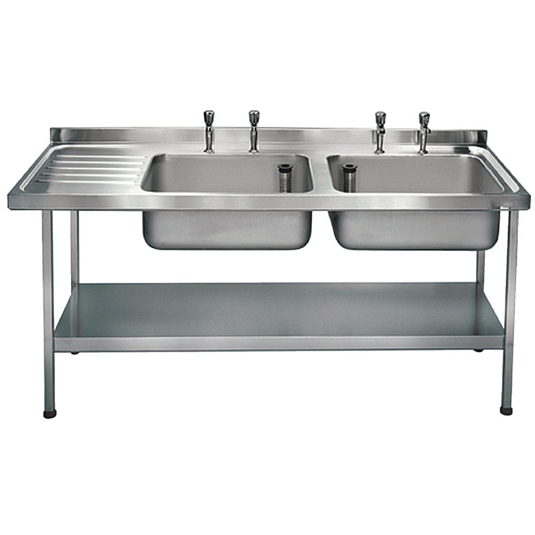 Franke Sissons Stainless Steel Sink Double Left Hand Drainer 1800x650mm
