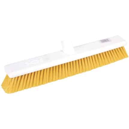 Jantex Hygiene Broom Soft Bristle Yellow 18in