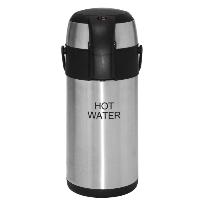Olympia Pump Action Airpot Etched 'Hot Water' 3Ltr