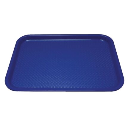 Kristallon Plastic Fast Food Tray Blue Small