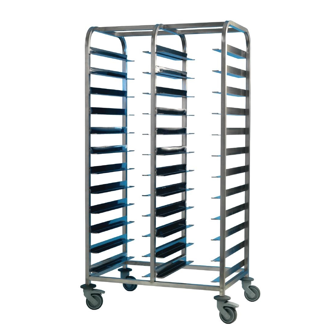 EAIS Stainless Steel Clearing Trolley 24 Shelves