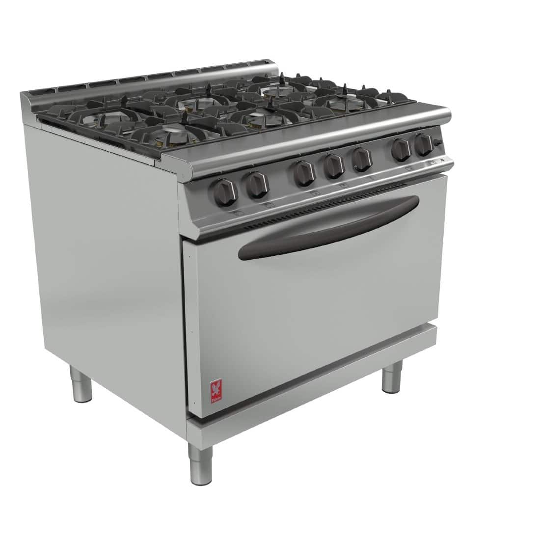 Falcon Dominator Plus 6 Burner Oven Range G3101D Propane Gas with Feet