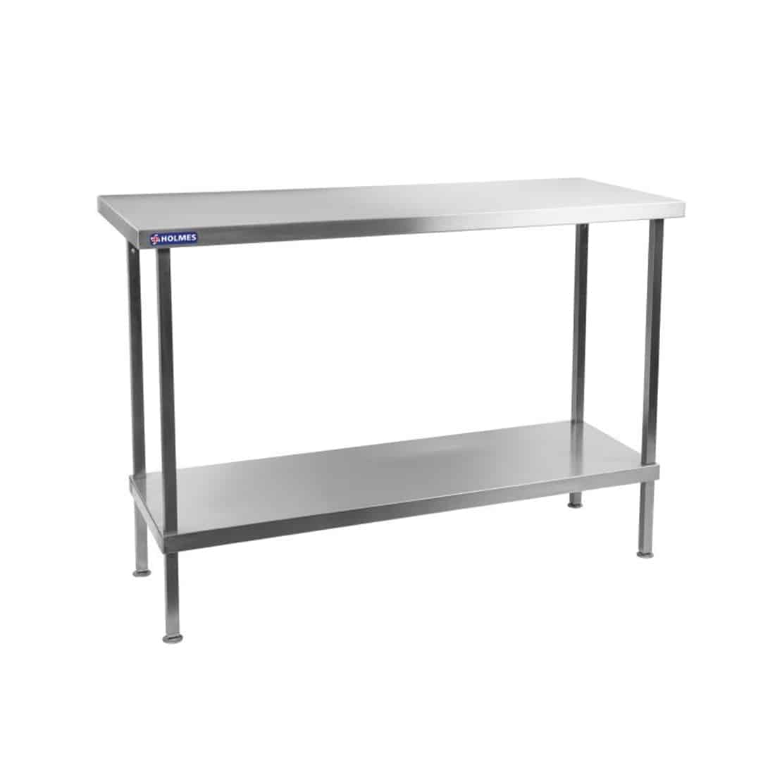 Holmes Stainless Steel Wall Table with Upstand 600mm