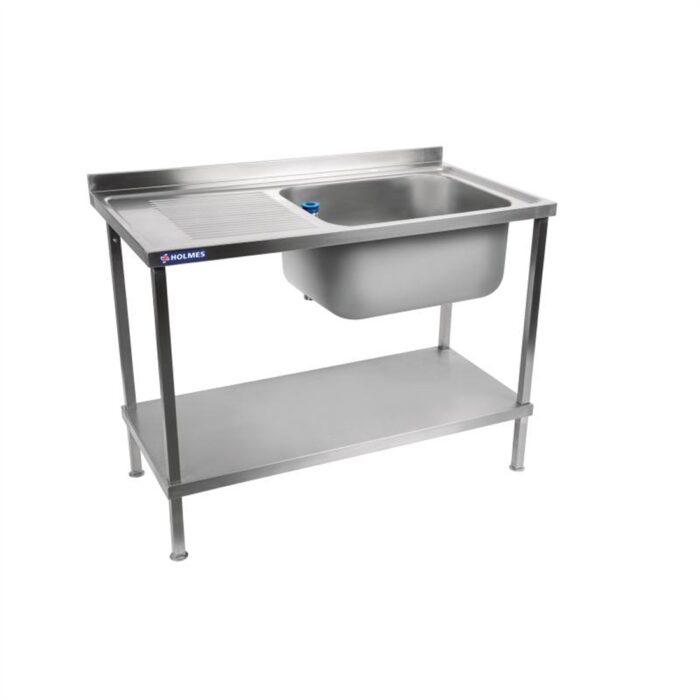 Holmes Self Assembly Stainless Steel Sink Single Left Hand Drainer 1000mm