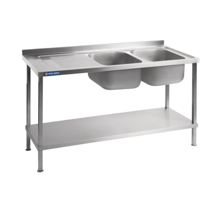 Holmes Self Assembly Stainless Steel Sink Left Hand Drainer 1500mm