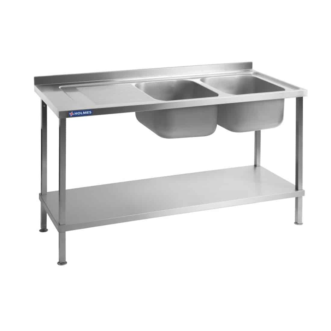 Holmes Fully Assembled Stainless Steel Sink Left Hand Drainer 1500mm