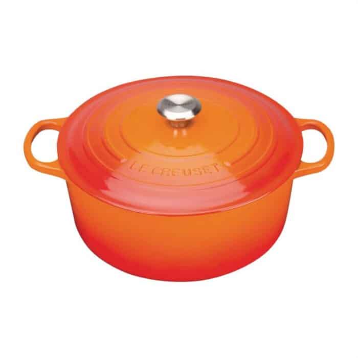 Le Creuset Cast Iron Round Casserole 20cm 2.4L Volcanic