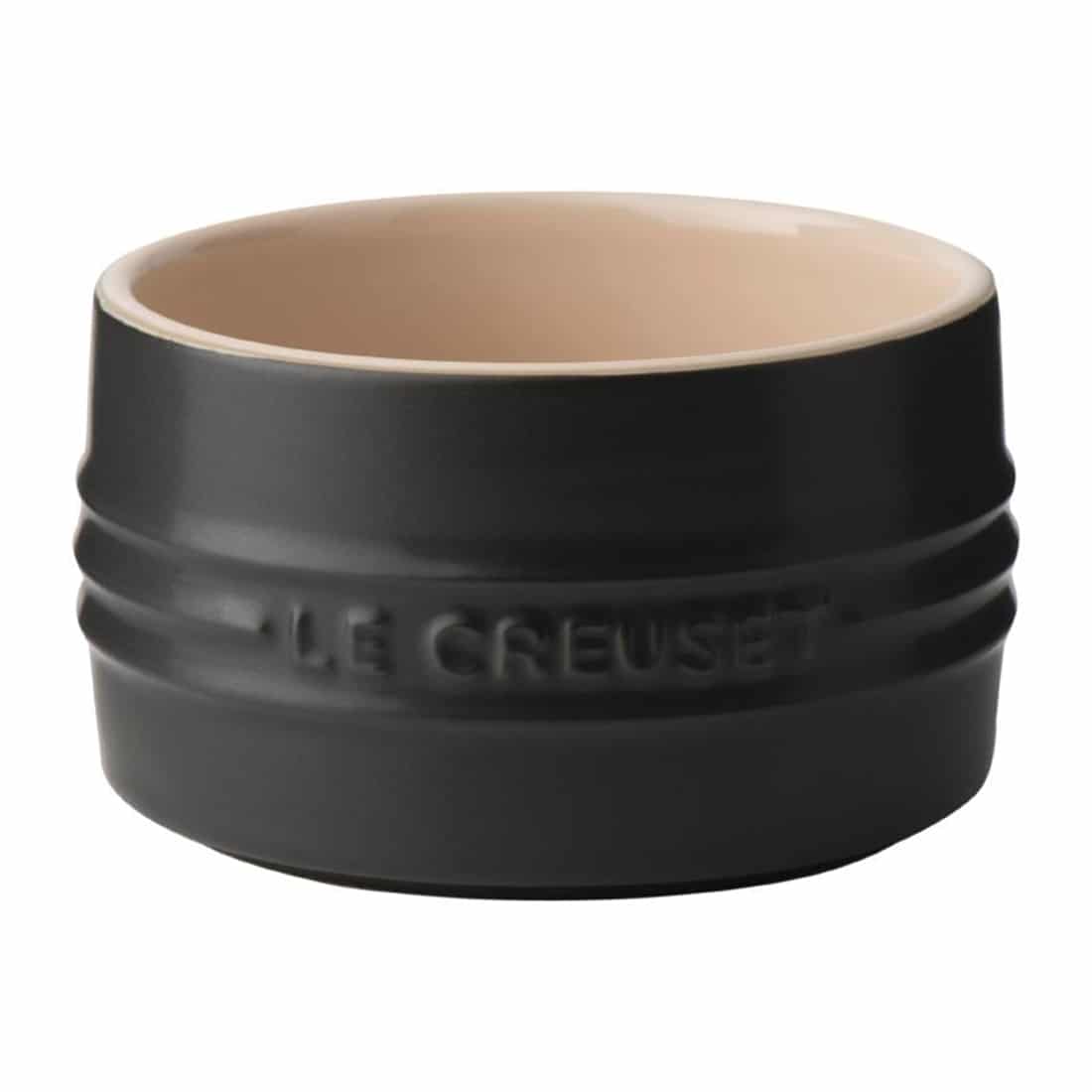 Le Creuset Stoneware Stackable Ramekin Black