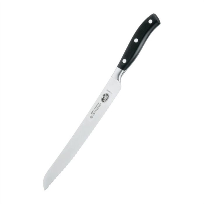 Victorinox Fully Forged Bread Knife Serrated Edge Black 23cm