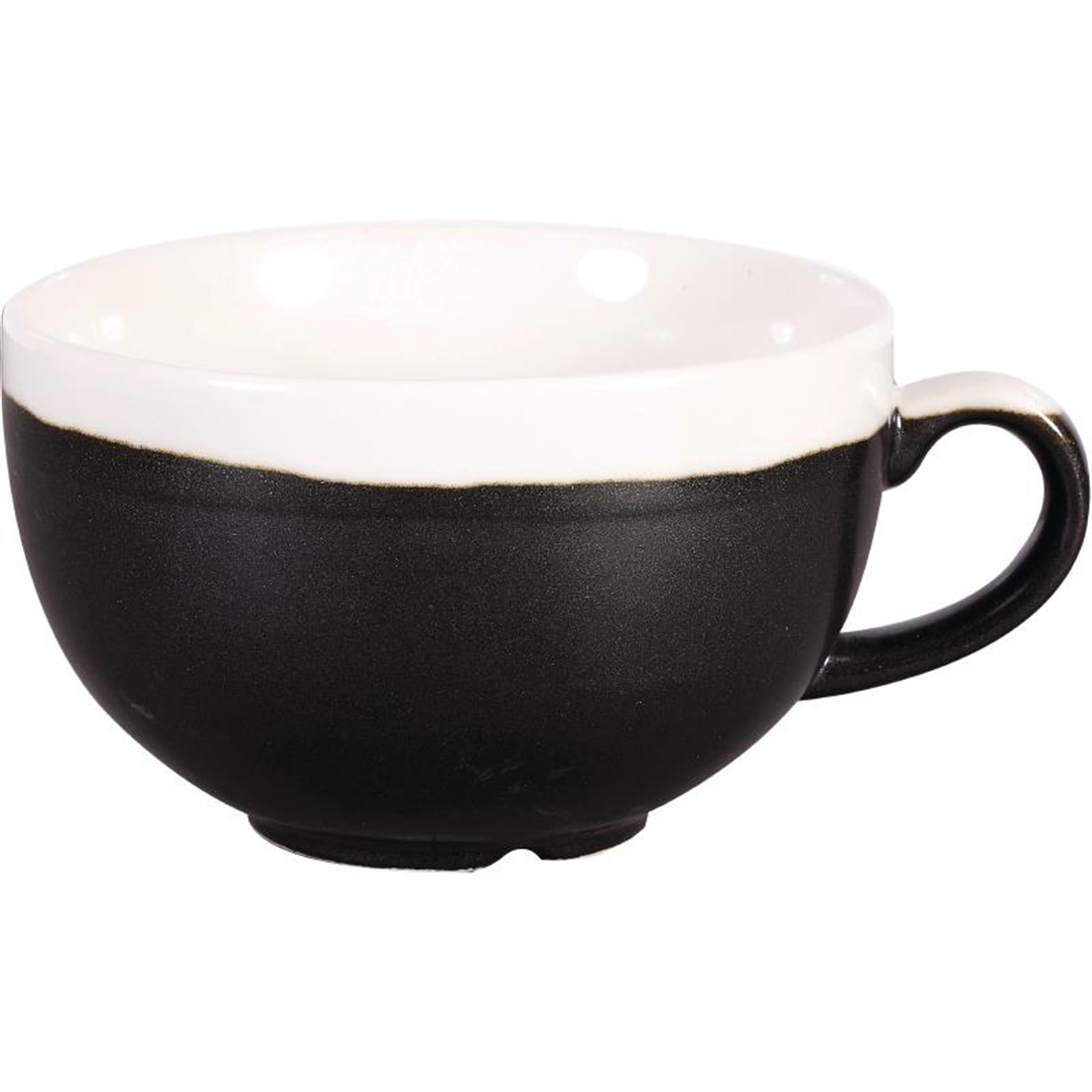 Churchill Monochrome Cappuccino Cup Onyx Black 225ml