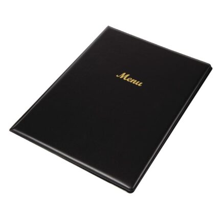 Olympia PVC Menu Cover Black A4