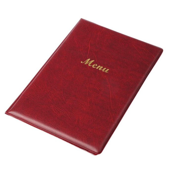 Olympia PVC Menu Cover A5 Burgundy