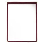 Olympia American Style Menu Cover A4 Burgundy