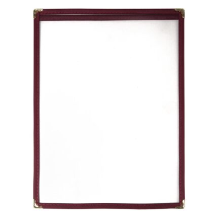 Olympia American Style Menu Cover A4 Burgundy