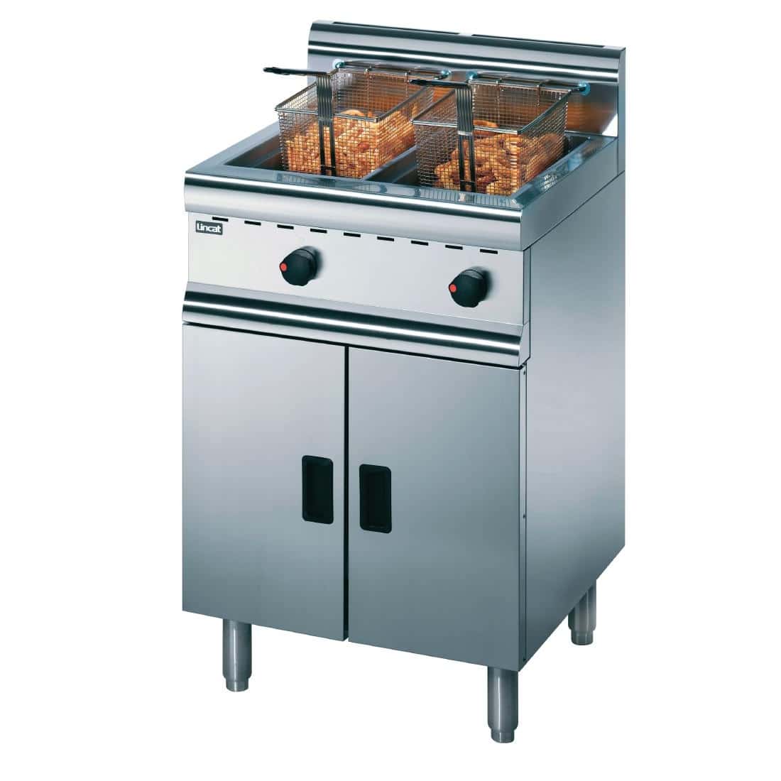 Lincat Silverlink 600 Free Standing Twin Natural Gas Fryer J10/N