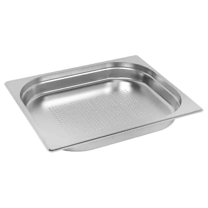 Vogue Stainless Steel 1/2 Perforated Gastronorm Pan 40mm