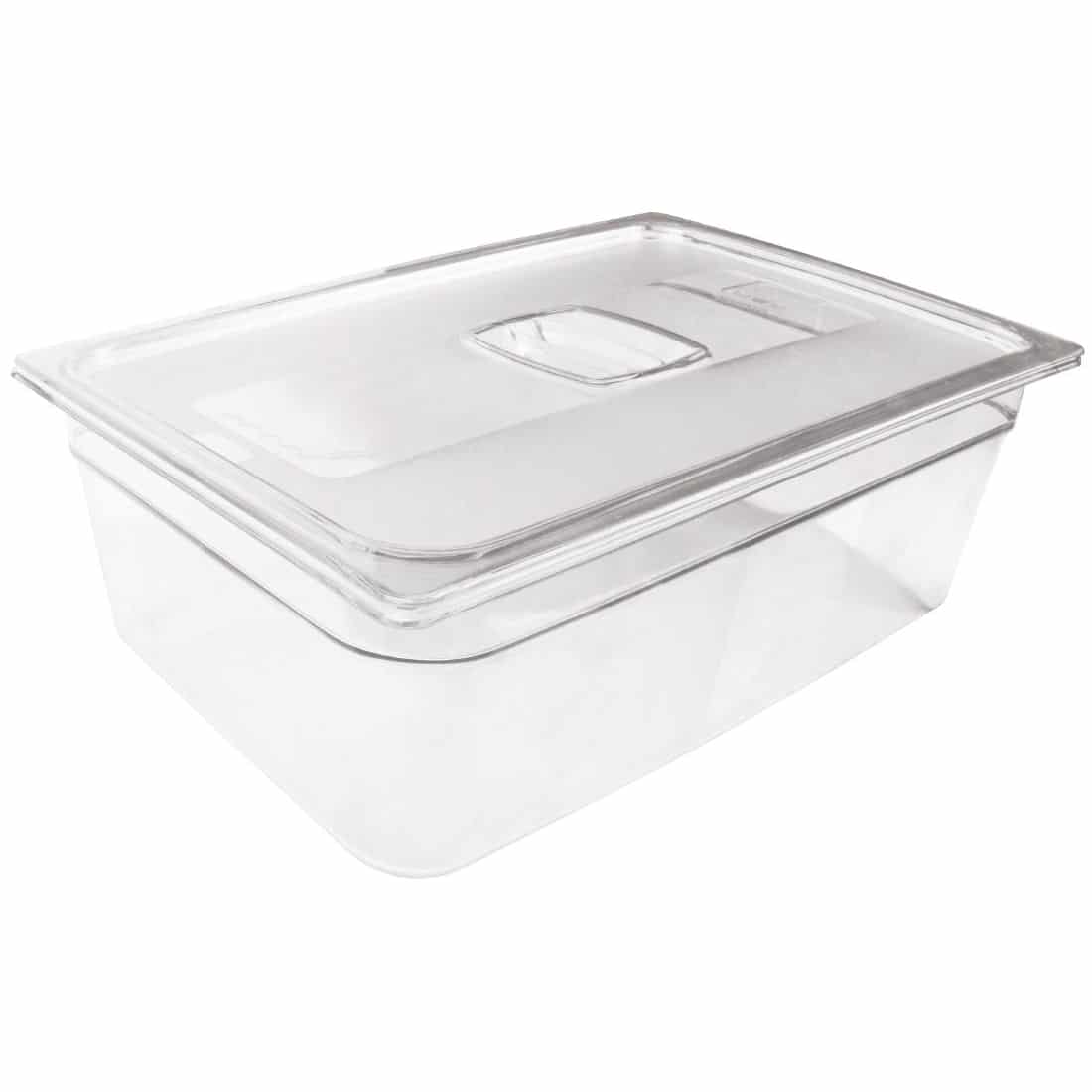 Rubbermaid Polycarbonate 1/1 Gastronorm Container 100mm Clear