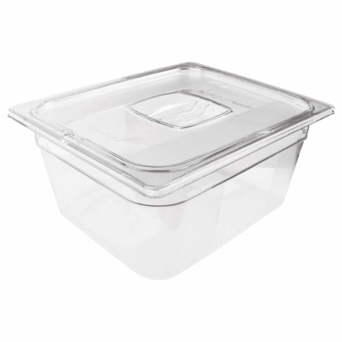 Rubbermaid Polycarbonate 1/2 Gastronorm Container 65mm Clear