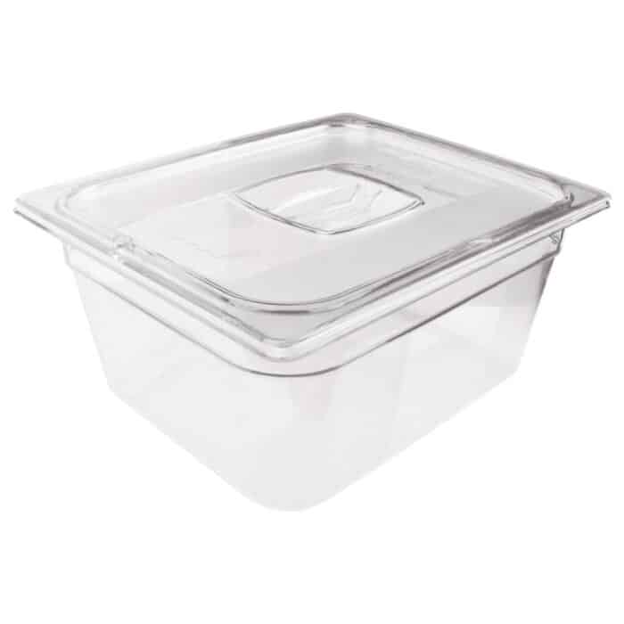 Rubbermaid Polycarbonate 1/2 Gastronorm Container 100mm Clear