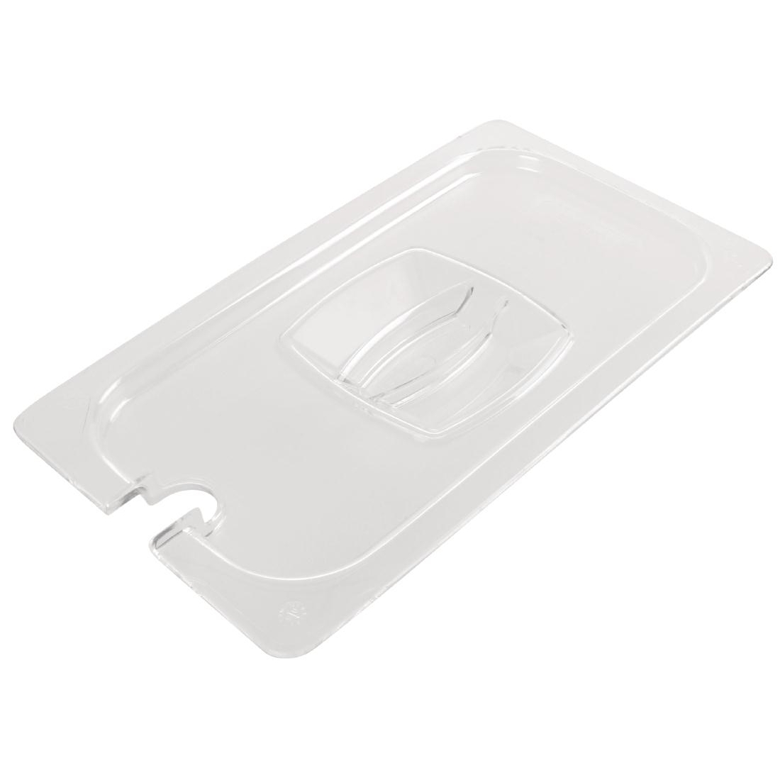 Rubbermaid Polycarbonate 1/3 Gastronorm Notched Lid