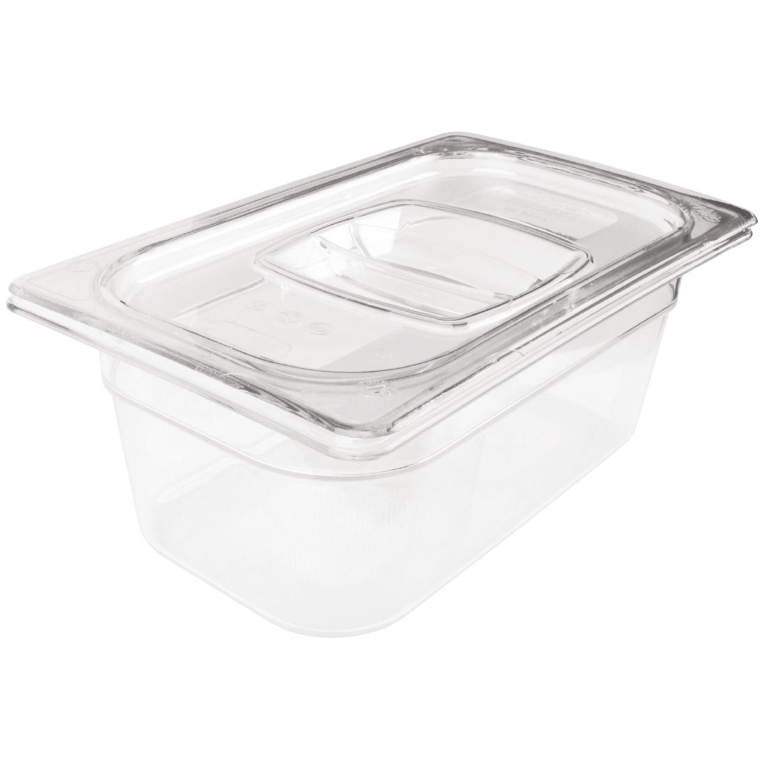 Rubbermaid Polycarbonate 1/4 Gastronorm Container 65mm Clear