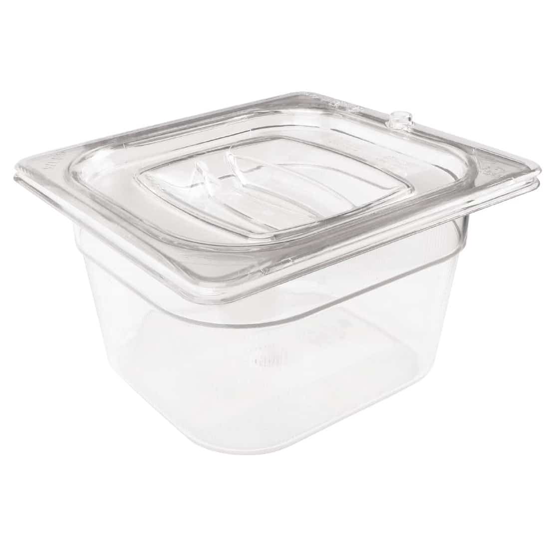 Rubbermaid Polycarbonate 1/6 Gastronorm Container 65mm Clear