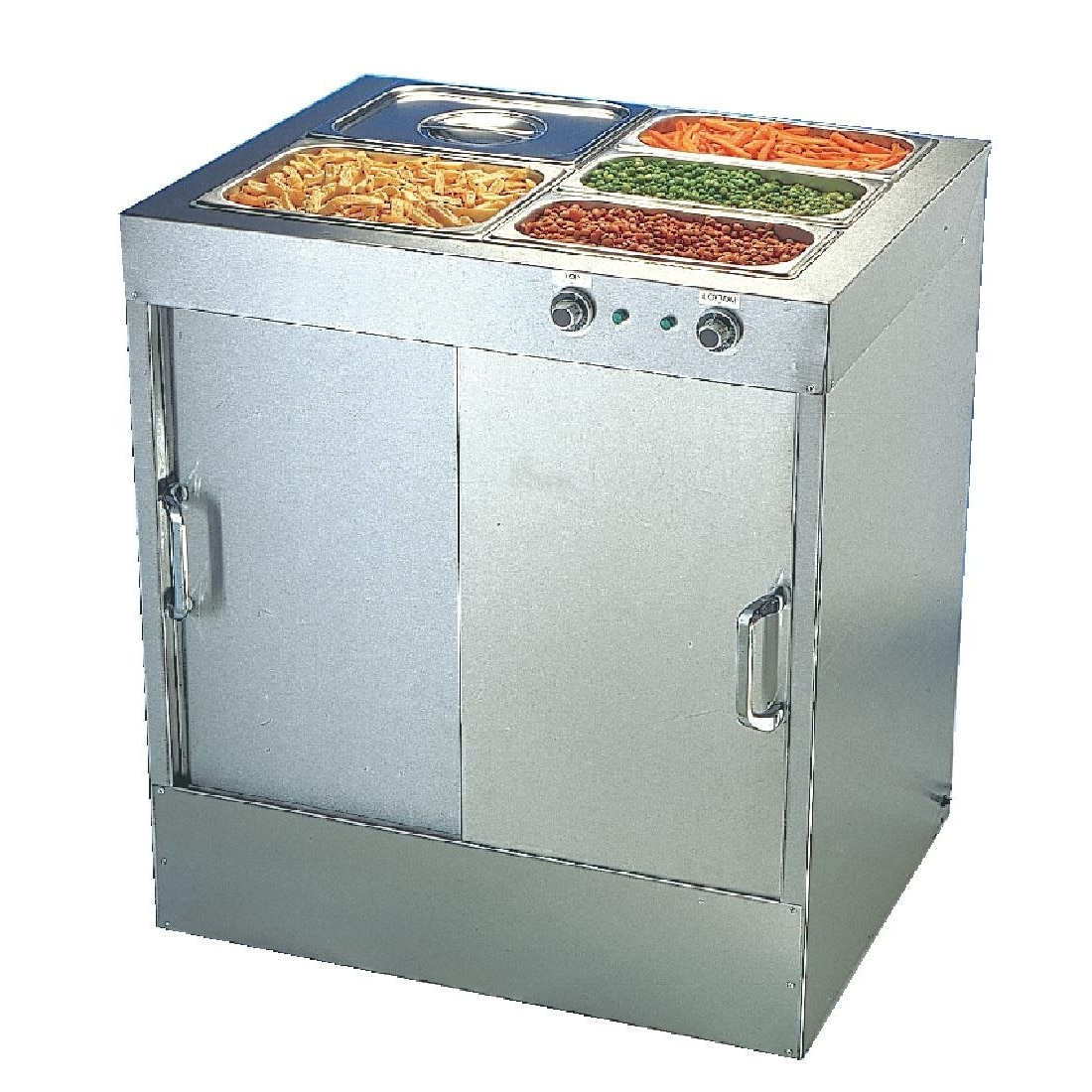 Buffalo Hot Cupboard with Bain Marie Top 30 plates