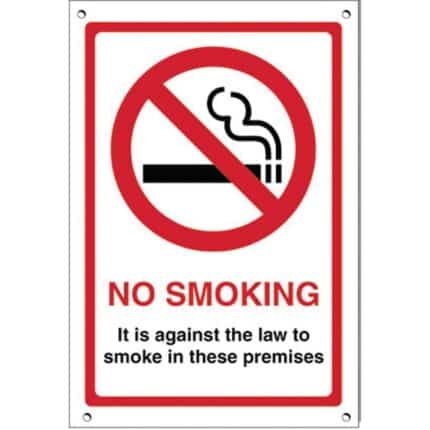 No Smoking Premises Sign