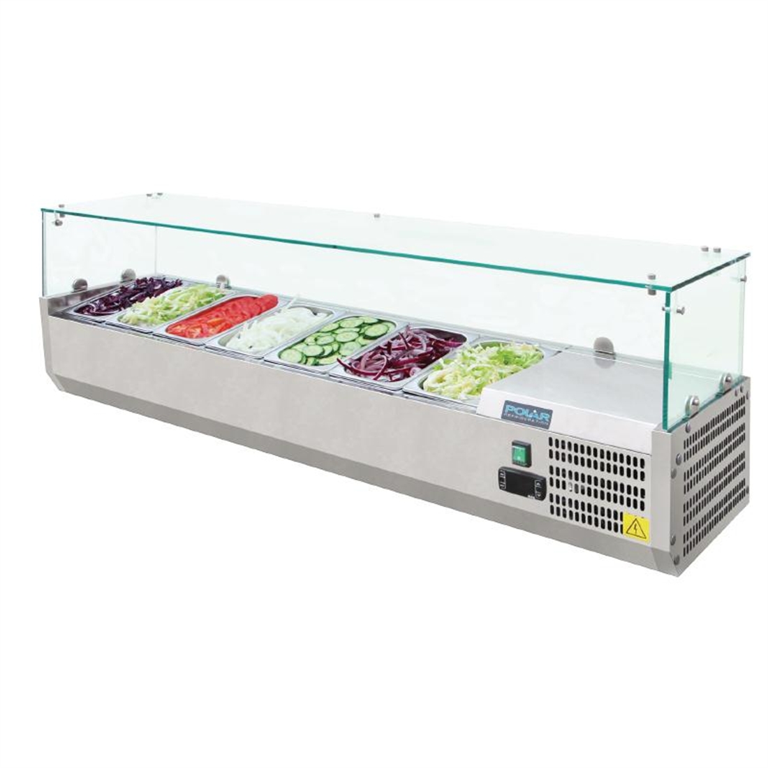Polar Refrigerated Countertop Servery Prep Unit 7x 1/4GN