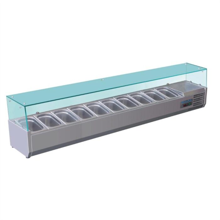 Polar Refrigerated Countertop Servery Prep Unit  10x 1/4GN