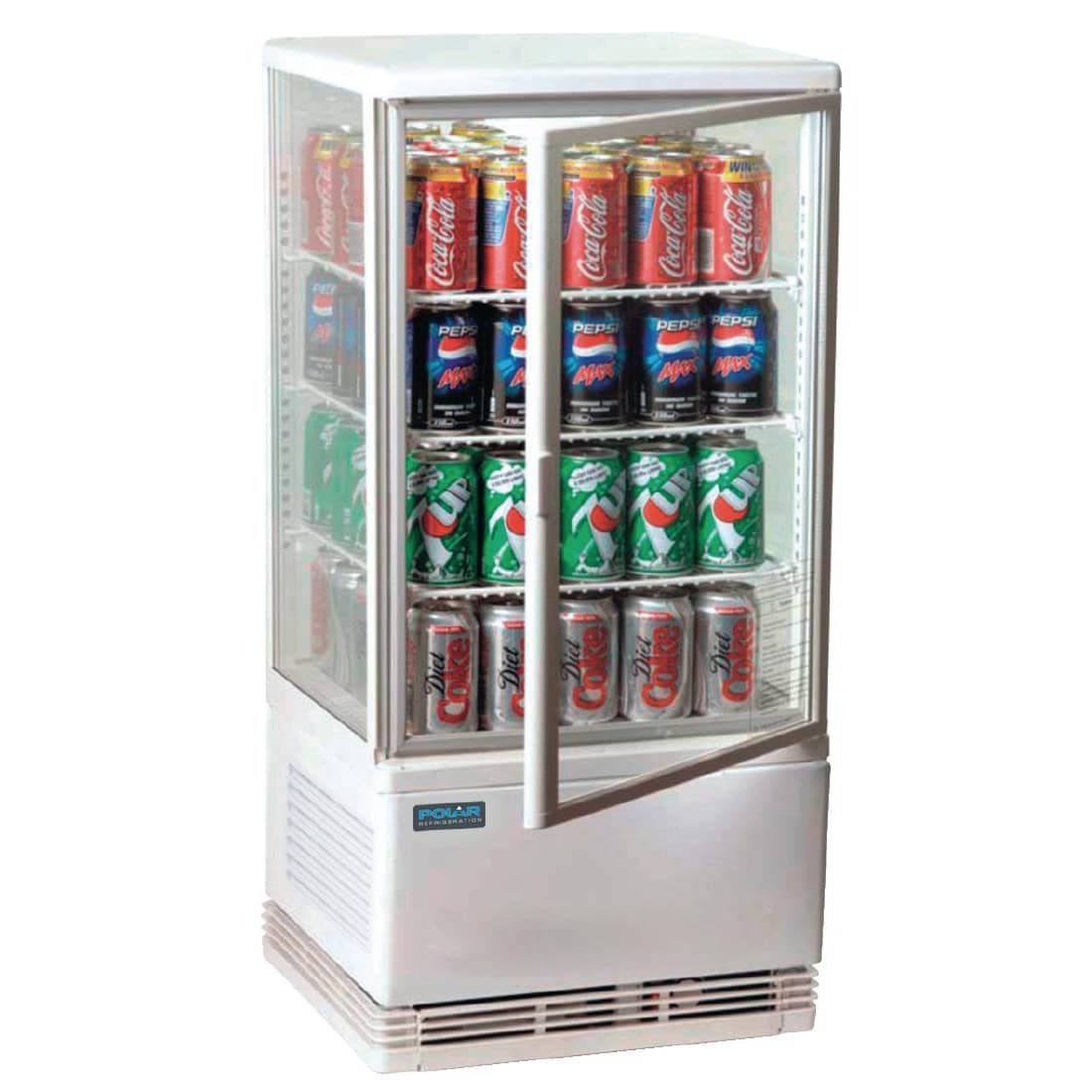 Polar Chilled Display Cabinet White 68 Ltr