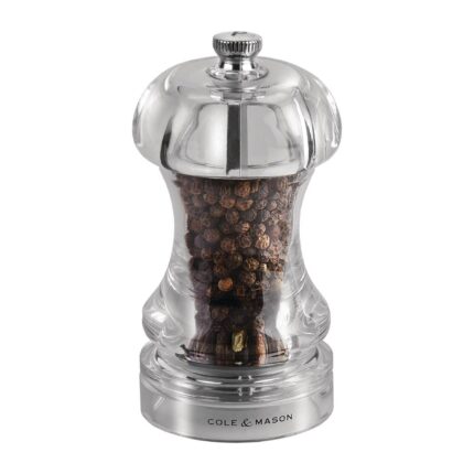 Cole & Mason Acrylic Pepper Mill Capstan 4.5in