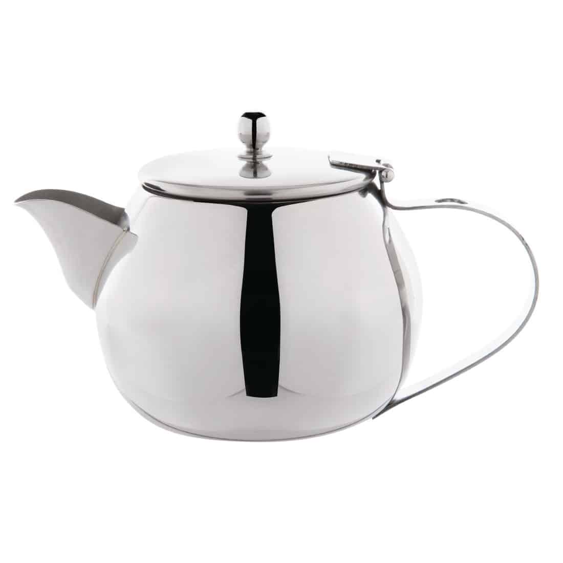 Olympia Non-Drip Teapot Stainless Steel 15oz