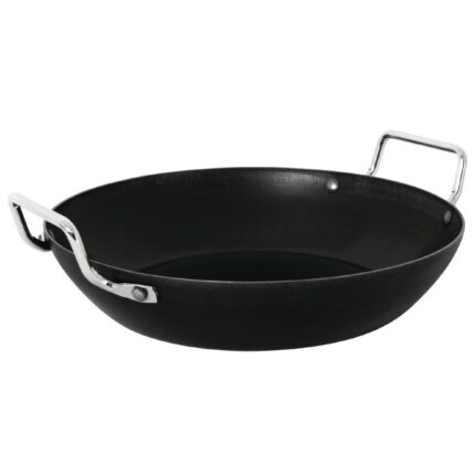 Vogue Black Iron Paella Pan 325mm