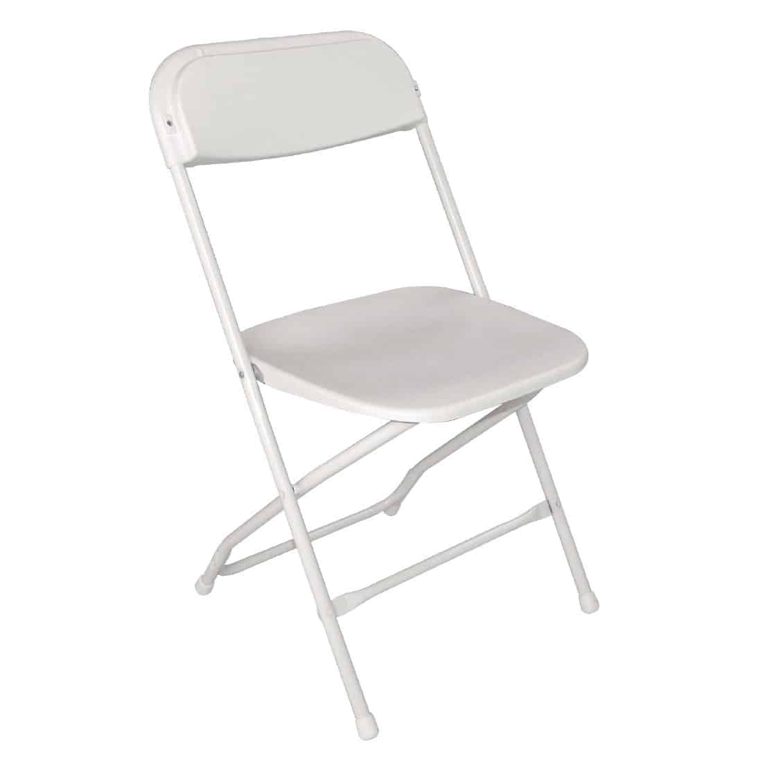 Bolero Folding Chair White (Pack of 10)