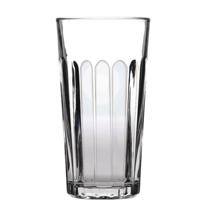 Libbey Duratuff Panelled Highball Glasses 590ml CE Marked