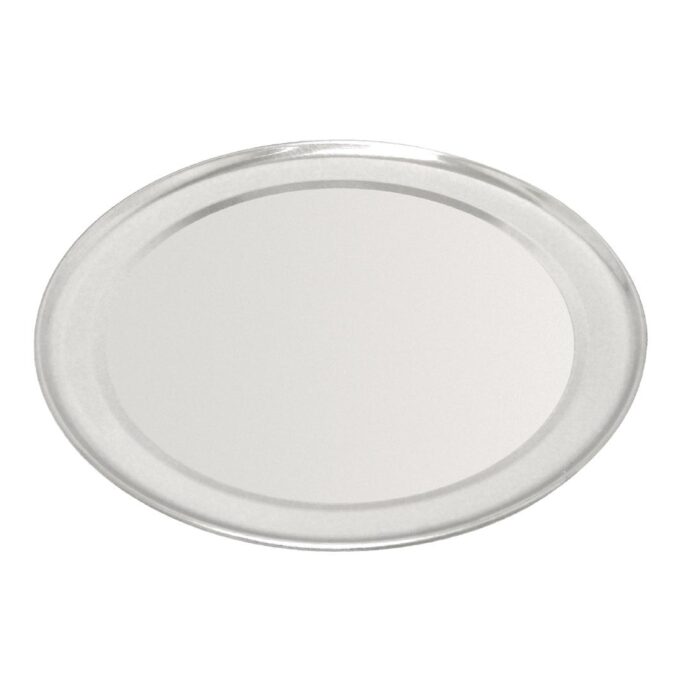 Vogue Aluminium Pizza Tray Wide Rim 10in