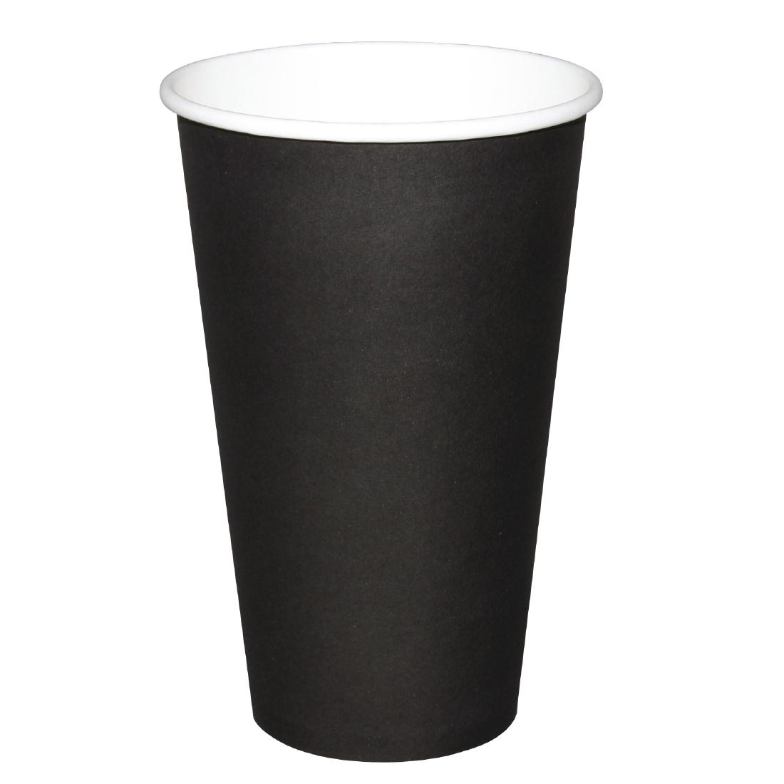 Fiesta Single Wall Takeaway Coffee Cups Black 455ml / 16oz x 1000