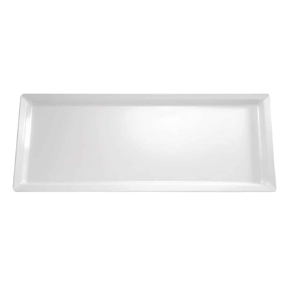 APS Pure White Rectangular Melamine Tray