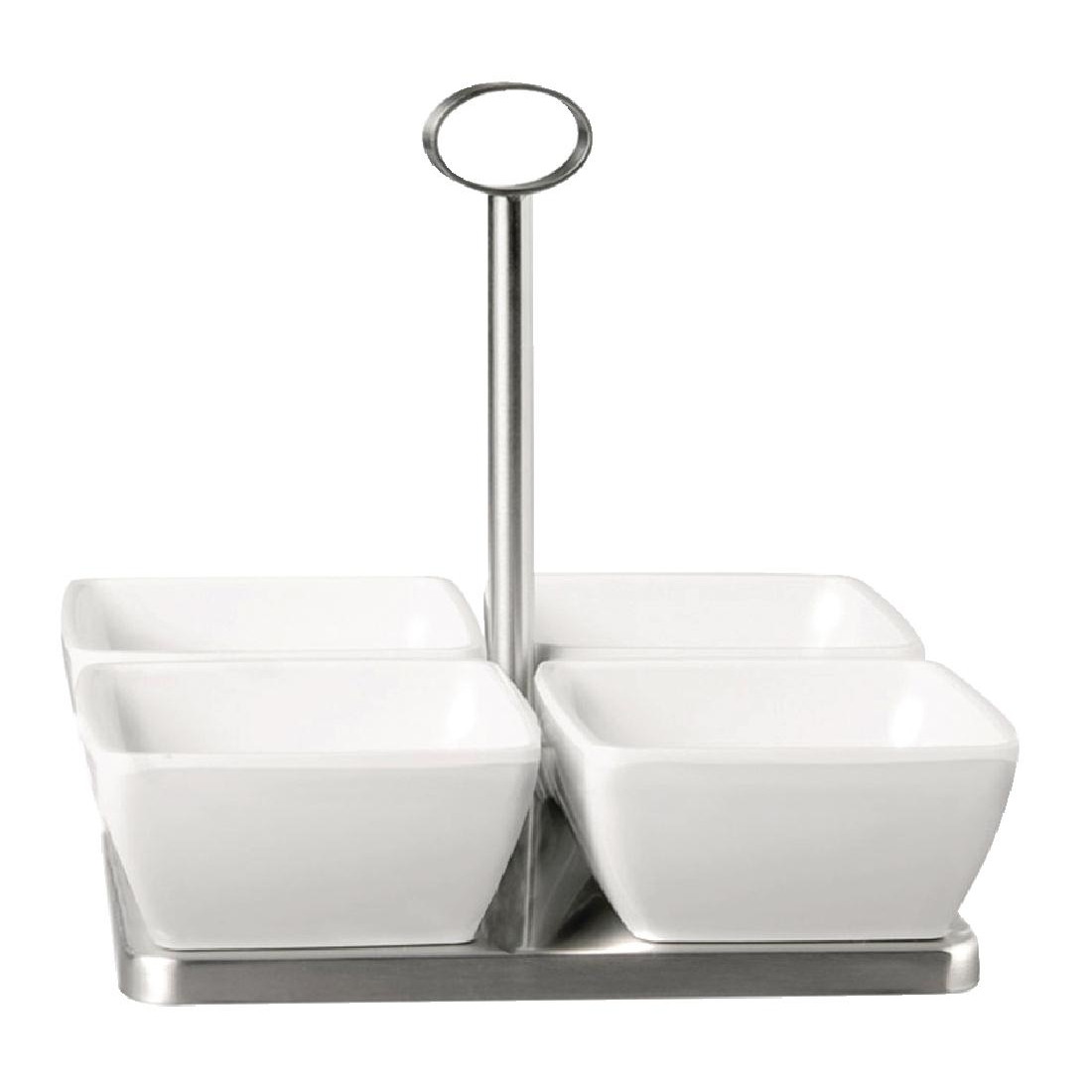 APS Stainless Steel Stand with 4x Bowls
