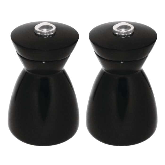 Olympia Dark Wood Salt and Pepper Mill Set