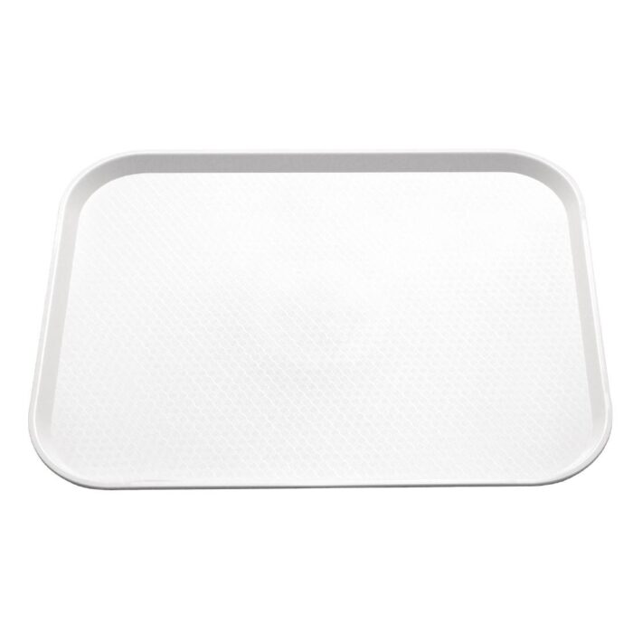 Kristallon Plastic Fast Food Tray White Medium