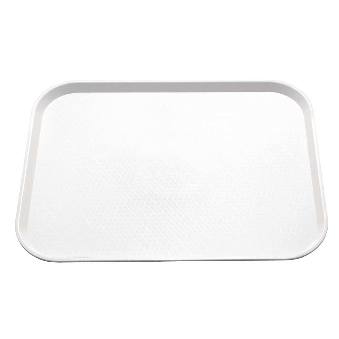 Kristallon Plastic Fast Food Tray White Medium