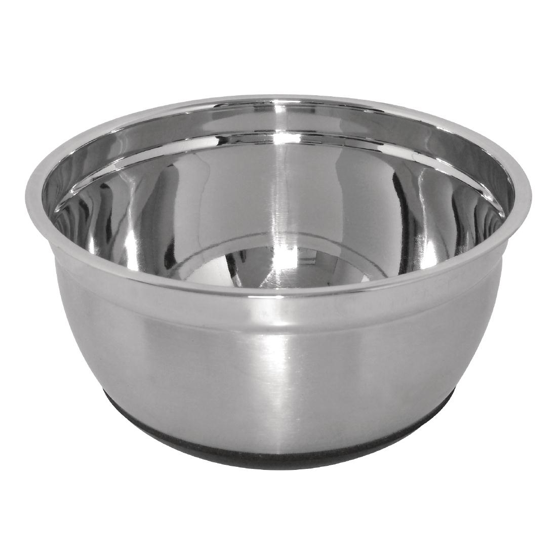 Vogue Stainless Steel Bowl with Silicone Base 3Ltr