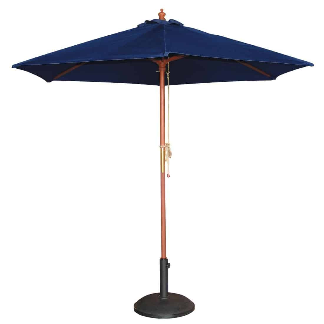 Bolero Round Outdoor Umbrella 2.5m Diameter Navy Blue