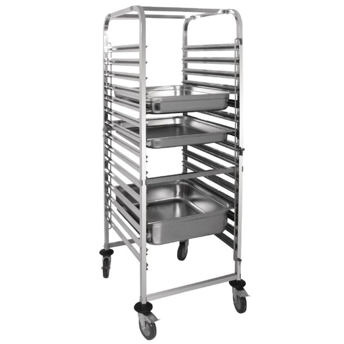 Vogue Gastronorm Racking Trolley 15 Level