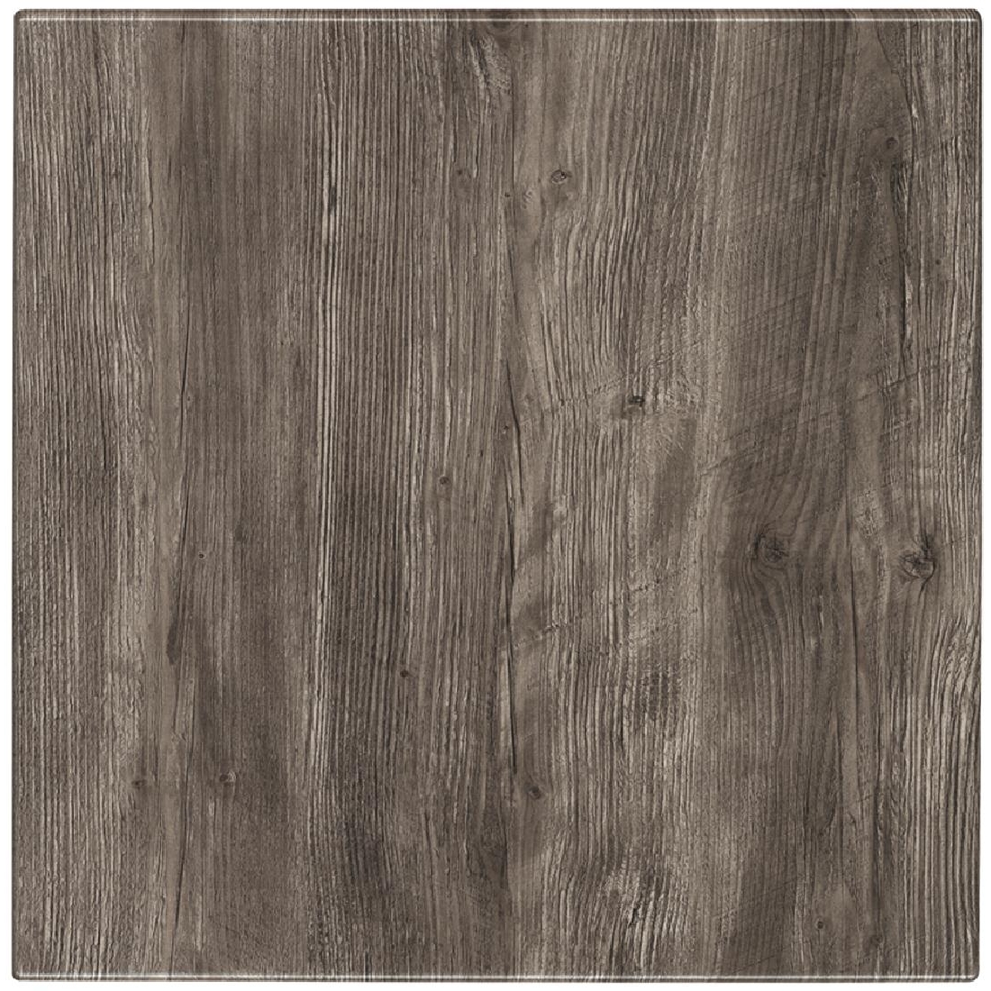 Werzalit Pre-drilled Square Table Top  Ponderosa Grey 700mm