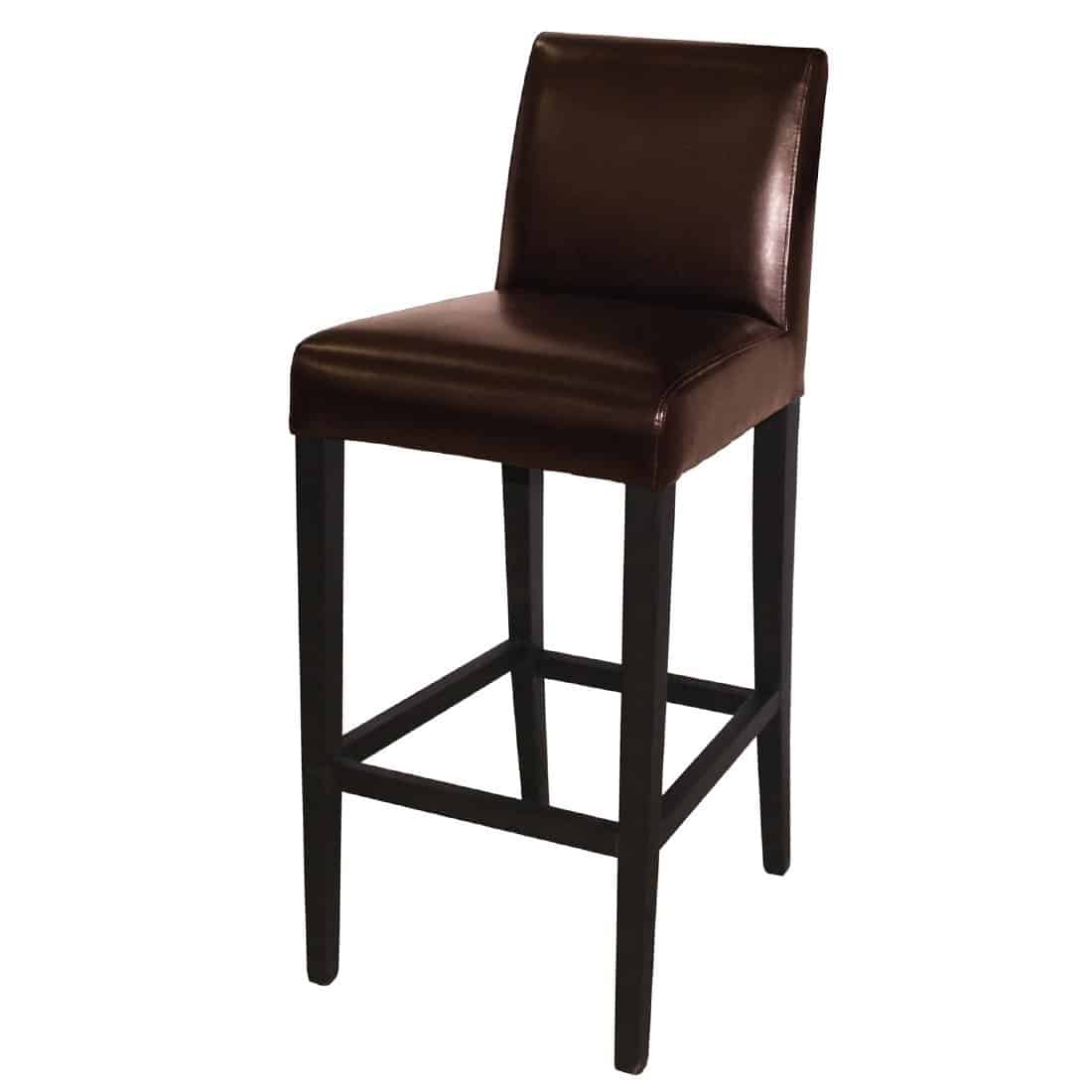 Bolero Faux Leather High Barstool Brown