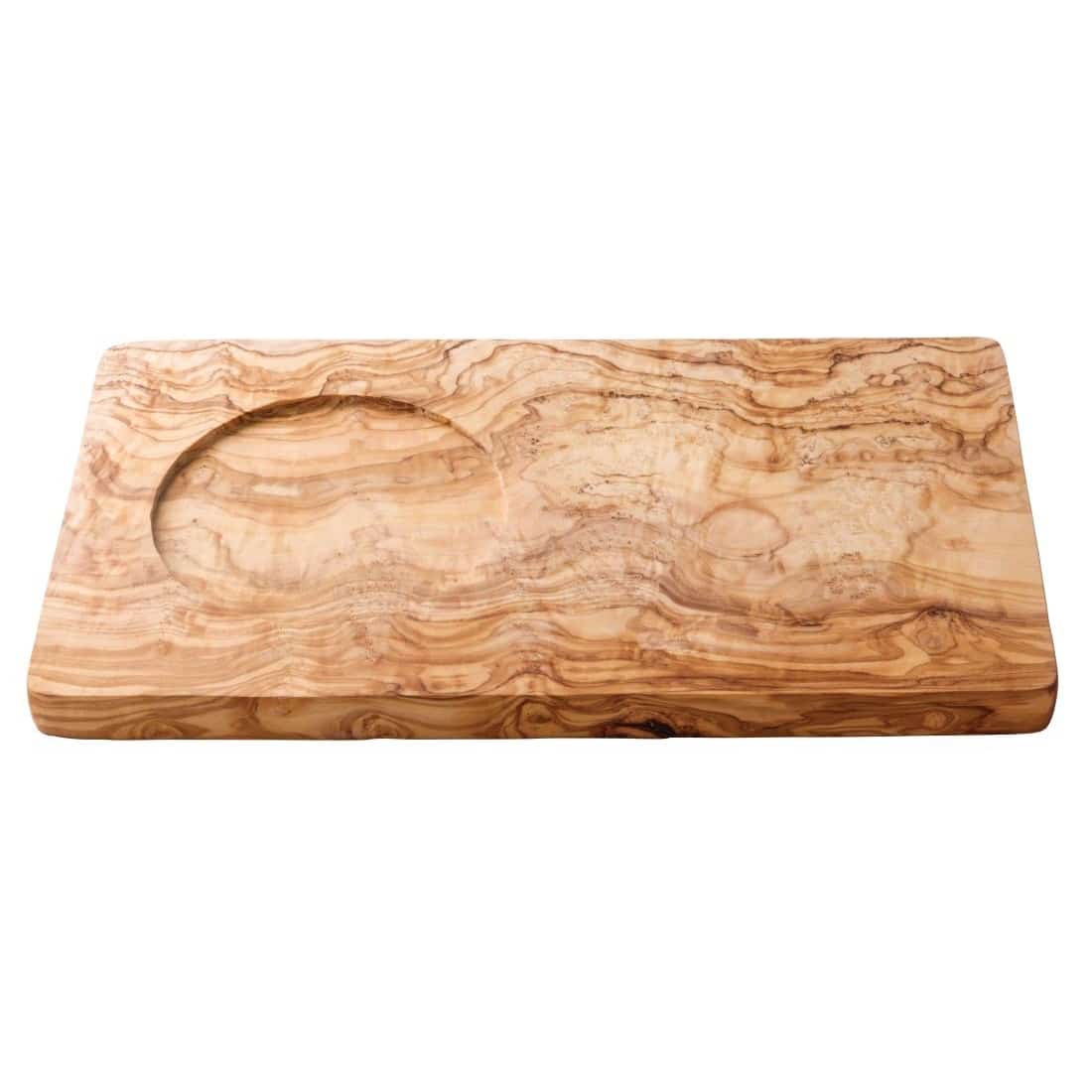 Large Rectangular Olive Wood Presentation Board